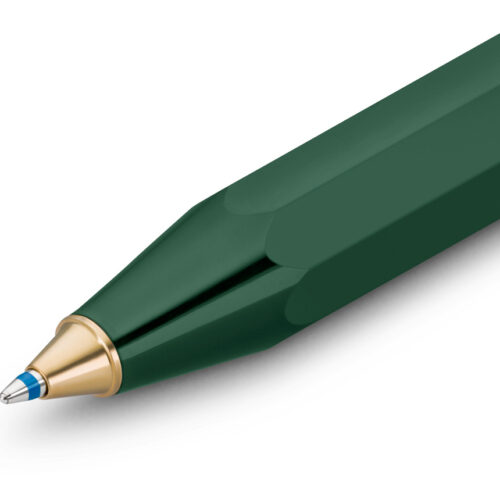 stylo bille vert kaweco avec poussoir marque allemande de qualité finitions haut de gamme sélection maison o mana papeterie écriture