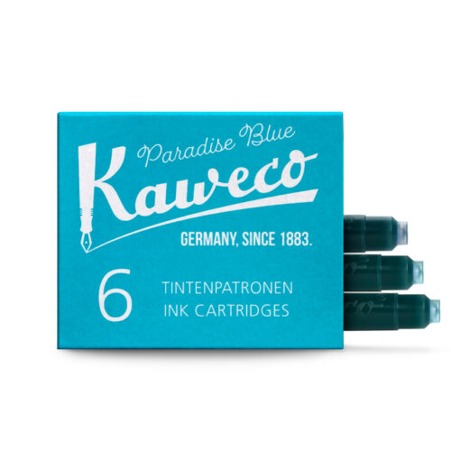 Cartouches d'encre pour stylos plumes Kaweco  ✦ Paradise Blue